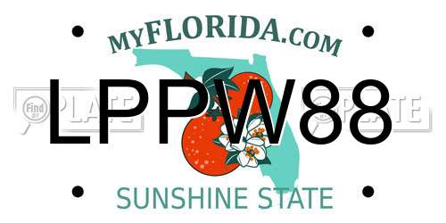 LPPW88 Florida License Plate