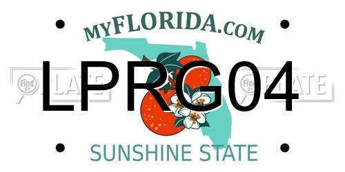 LPRG04 Florida License Plate