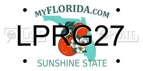 LPRG27 Florida License Plate