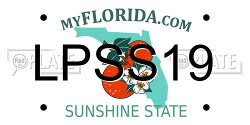 LPSS19 Florida License Plate