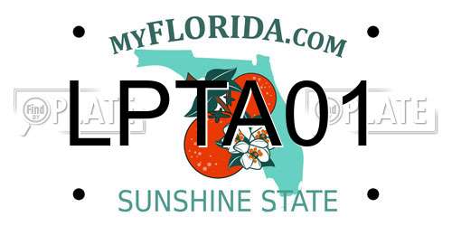 LPTA01 Florida License Plate