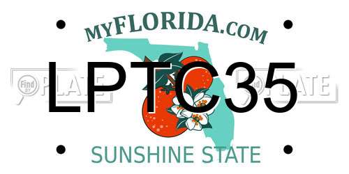 LPTC35 Florida License Plate