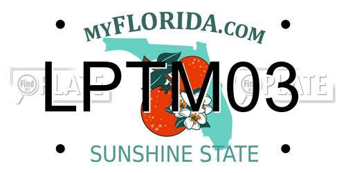 LPTM03 Florida License Plate