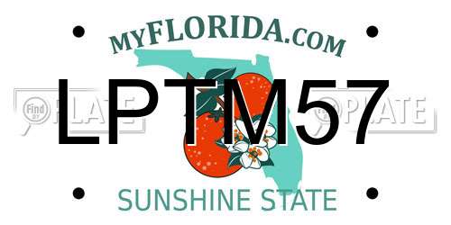 LPTM57 Florida License Plate