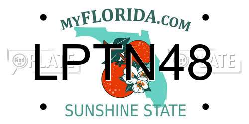 LPTN48 Florida License Plate