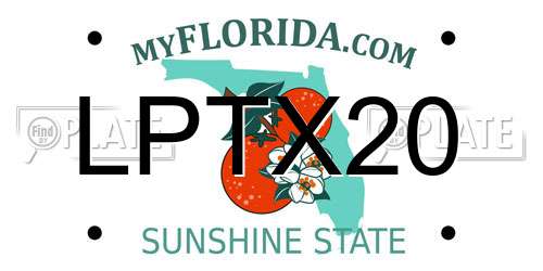 LPTX20 Florida License Plate