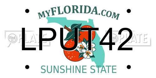 LPUT42 Florida License Plate