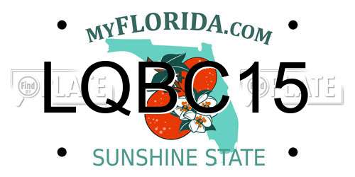 LQBC15 Florida License Plate