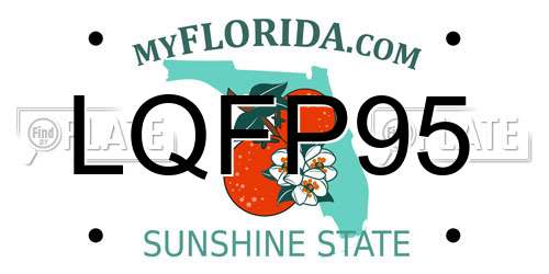 LQFP95 Florida License Plate