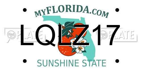 LQLZ17 Florida License Plate