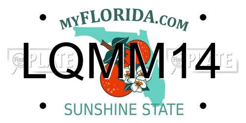 LQMM14 Florida License Plate