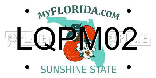 LQPM02 Florida License Plate