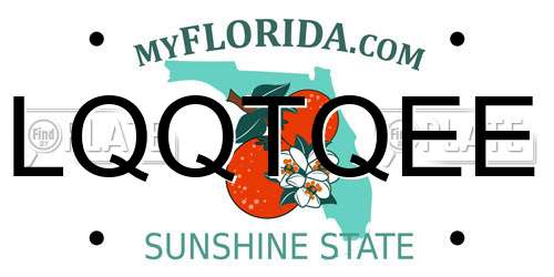 LQQTQEE Florida License Plate