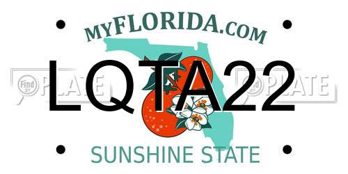 LQTA22 Florida License Plate