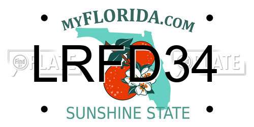 LRFD34 Florida License Plate