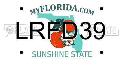 LRFD39 Florida License Plate