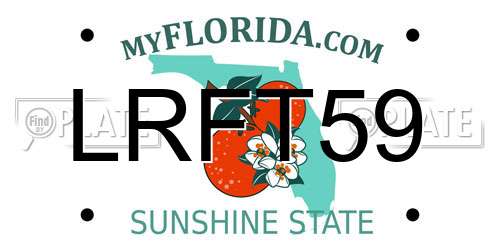LRFT59 Florida License Plate