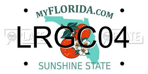 LRGC04 Florida License Plate