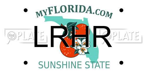 LRHR Florida License Plate