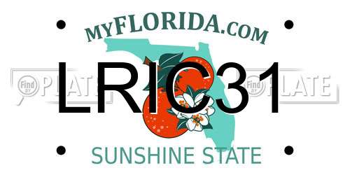 LRIC31 Florida License Plate