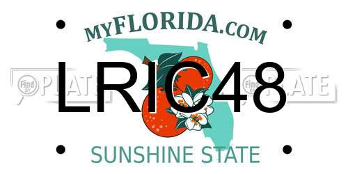 LRIC48 Florida License Plate
