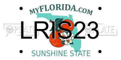 LRIS23 Florida License Plate