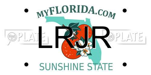 LRJR Florida License Plate