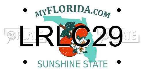 LRLC29 Florida License Plate