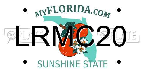 LRMC20 Florida License Plate