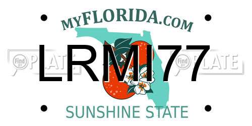 LRMI77 Florida License Plate