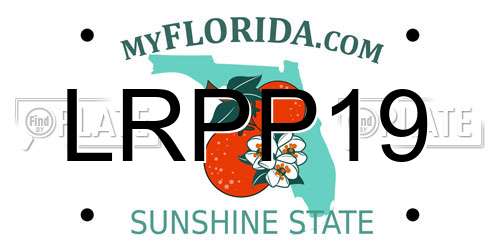 LRPP19 Florida License Plate