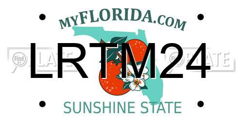 LRTM24 Florida License Plate