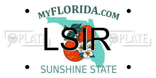 LSIR Florida License Plate