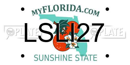 LSLI27 Florida License Plate