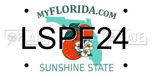 LSPF24 Florida License Plate