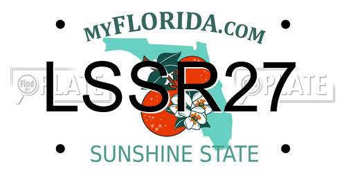 LSSR27 Florida License Plate