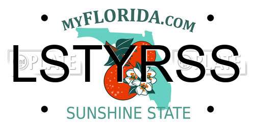 LSTYRSS Florida License Plate