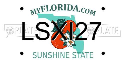LSXI27 Florida License Plate