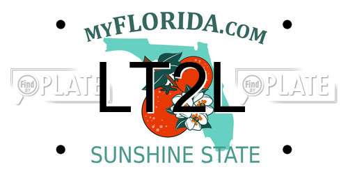 LT2L Florida License Plate