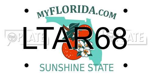 LTAR68 Florida License Plate