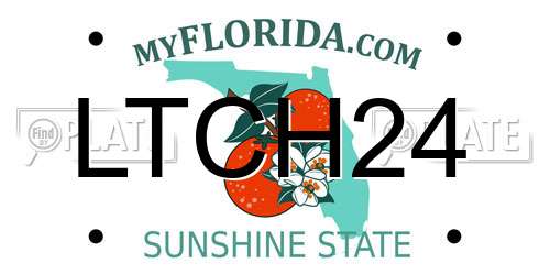 LTCH24 Florida License Plate