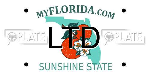 LTD Florida License Plate