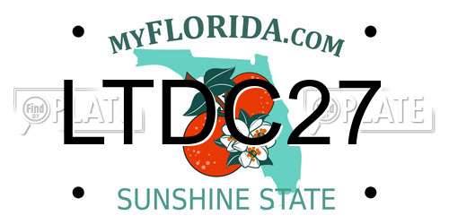 LTDC27 Florida License Plate