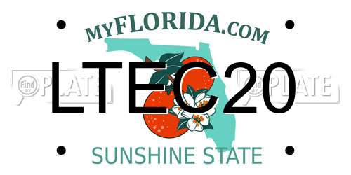 LTEC20 Florida License Plate