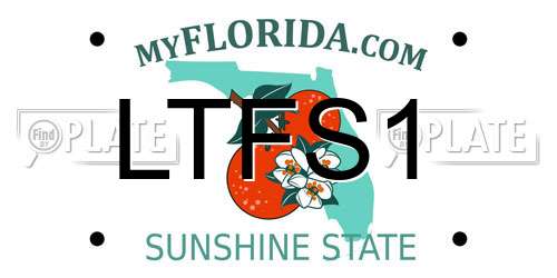 LTFS1 Florida License Plate