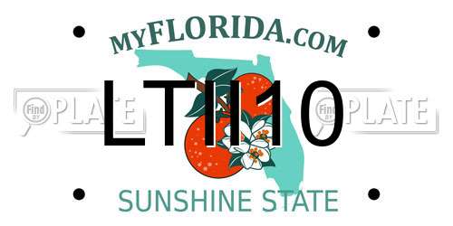 LTII10 Florida License Plate