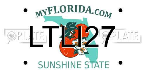 LTLI27 Florida License Plate
