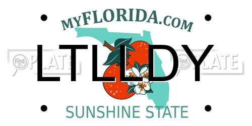 LTLLDY Florida License Plate