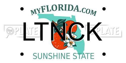 LTNCK Florida License Plate