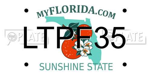 LTPF35 Florida License Plate